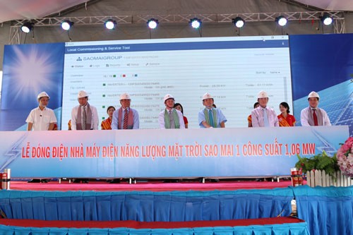 Đóng điện Nhà máy điện mặt trời Sao Mai 1 ảnh 1