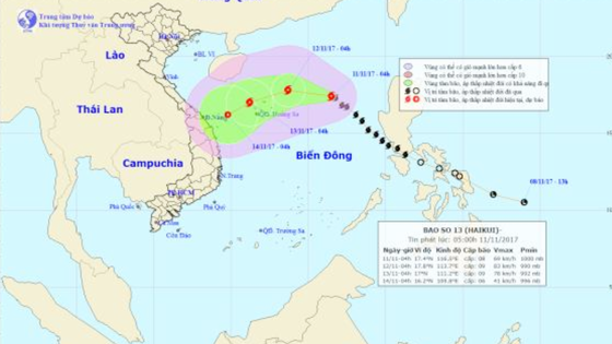 Chưa thể dự báo được nơi bão số 13 đổ bộ ảnh 1
