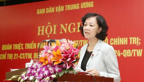 Quán triệt, tổ chức thực hiện các văn bản mới của Bộ Chính trị, Ban Bí thư về công tác dân vận ảnh 1