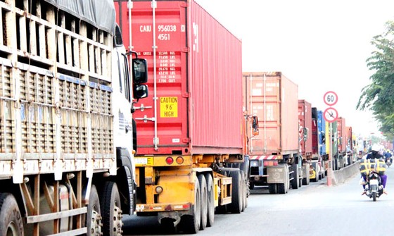 Xe container “tấn công” KDC Cát Lái ảnh 1