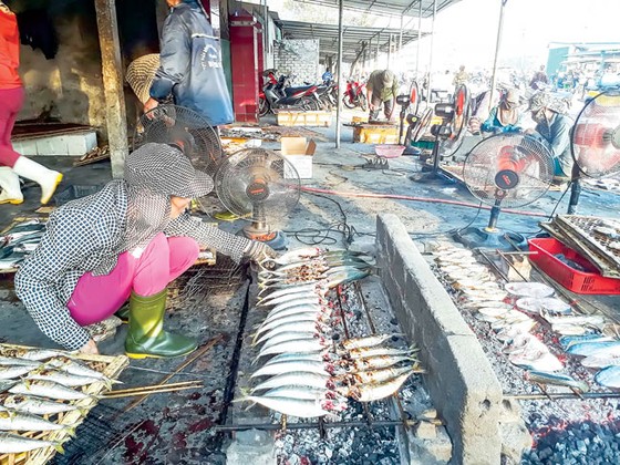 Nhộn nhịp làng biển vào hè ảnh 2