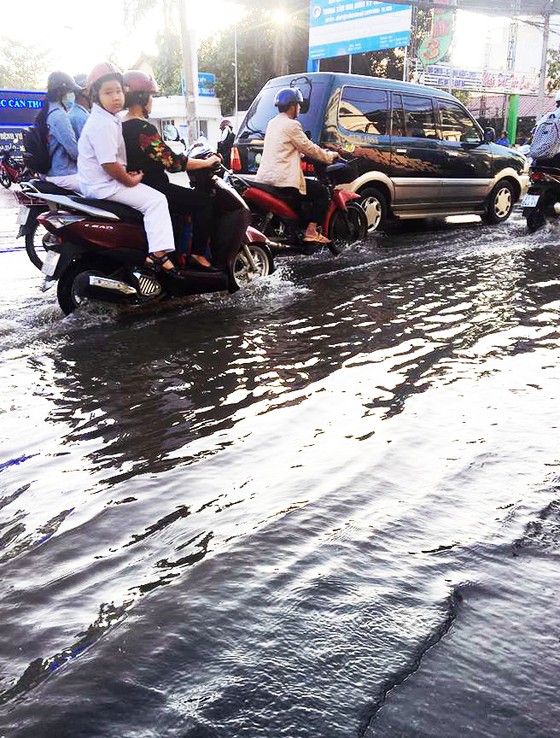 Cần Thơ: Triều cường dâng cao lớn bất thường ảnh 1