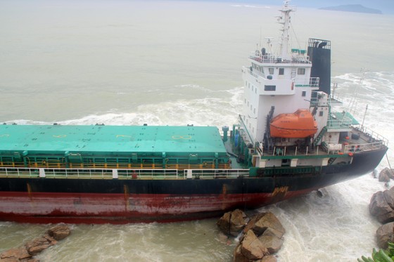 Xử lý sự cố tràn dầu ở rò rỉ ở 9 tàu hàng bị nạn tại vùng biển Quy Nhơn ảnh 3