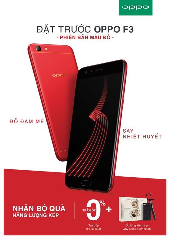 Thêm OPPO F3 phiên bản Đỏ đam mê ảnh 2