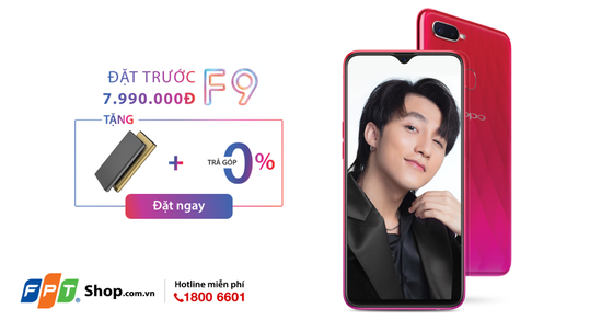 FPT Shop tặng sạc nhanh dự phòng VOOC cho khách đặt mua trước OPPO F9 ảnh 1