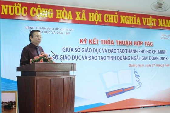 Hợp tác ngành giáo dục TPHCM và tỉnh Quảng Ngãi ảnh 1