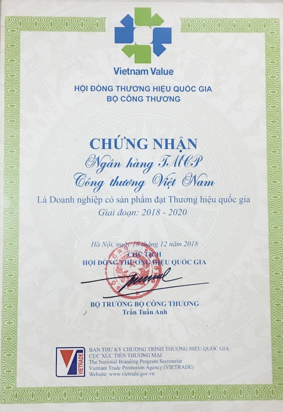 VietinBank lần thứ 5 liên tiếp đạt giải Thương hiệu Quốc gia ảnh 3