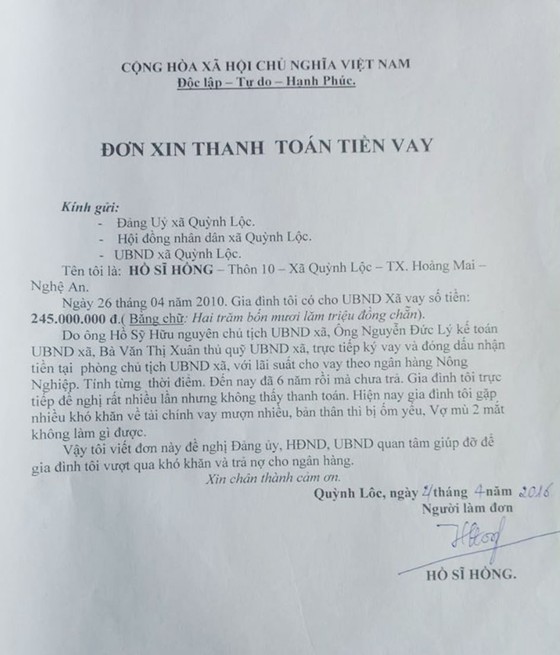 Xã vay nóng tiền dân, 10 năm chưa trả ảnh 2