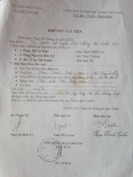 Xã vay nóng tiền dân, 10 năm chưa trả ảnh 3