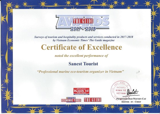 Sanest Tourist đạt giải thưởng The Guide 2017-2018 ảnh 2