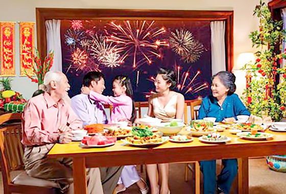 Vui tết đoàn viên ảnh 1