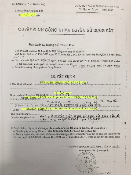 Nguồn gốc, pháp lý khu đất vườn rau tại Tân Bình ảnh 1