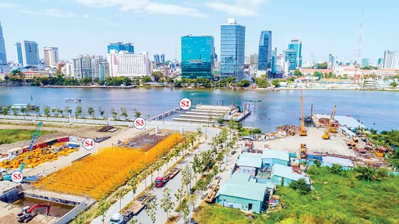 Cầu Thủ Thiêm 2 vừa thi công, vừa chờ mặt bằng ảnh 1