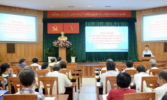 Quận 10 ra mắt Trang thông tin điện tử và ứng dụng xử lý vi phạm trật tự đô thị ảnh 1