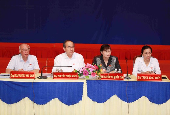 Cử tri kiến nghị Bí thư Thành ủy TPHCM Nguyễn Thiện Nhân xử lý dứt điểm vụ Thủ Thiêm ảnh 1