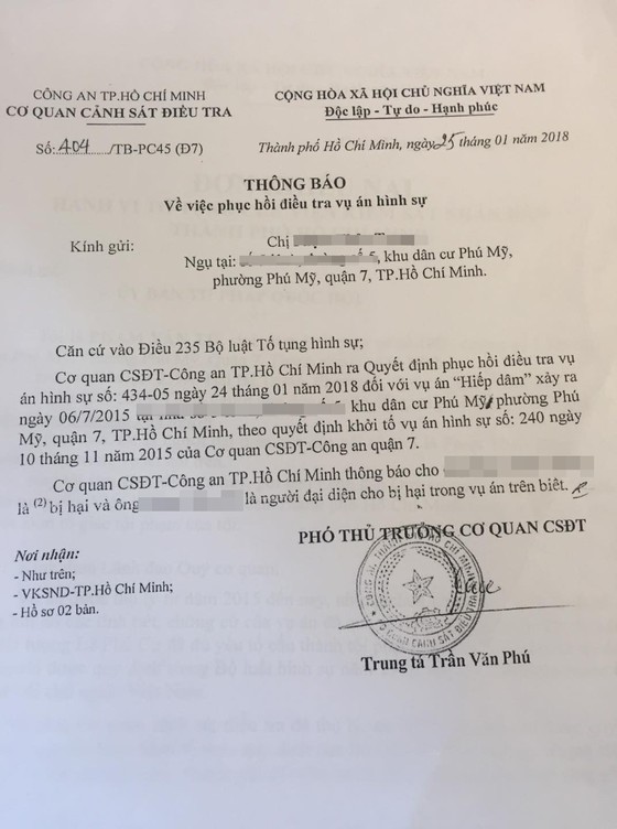 Phục hồi điều tra vụ du học sinh Mỹ tố cáo bị anh rể hờ xâm hại ảnh 2