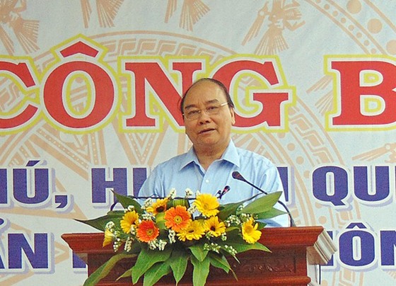Thủ tướng Nguyễn Xuân Phúc dự Lễ công nhận xã Quế Phú đạt chuẩn nông thôn mới ảnh 1