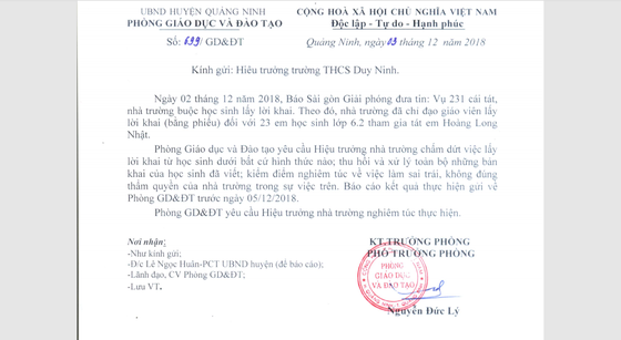 Vụ bắt 23 học sinh lấy lời khai: Sai trài và không đúng thẩm quyền ảnh 1