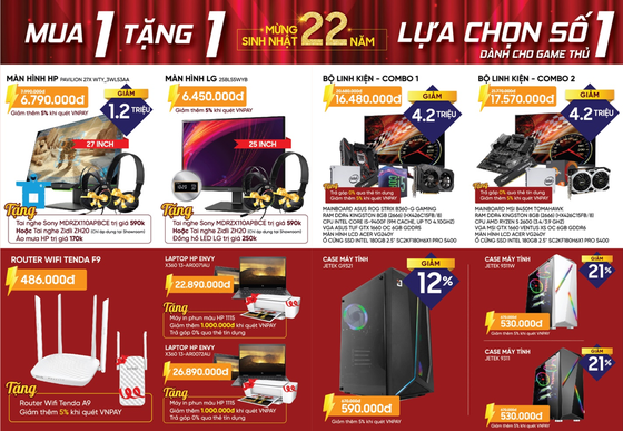 Kỷ niệm 22 năm thành lập, Phong Vũ khuyến mãi lớn ảnh 2