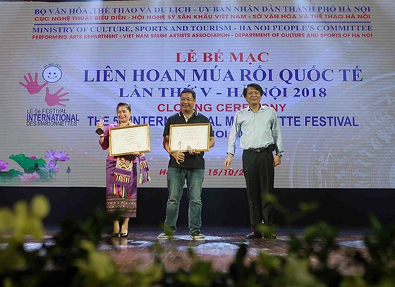 Liên hoan múa rối quốc tế lần thứ V- Hà Nội 2018:Vở rối “Trê- Cóc” được trao Huy chương vàng ảnh 1