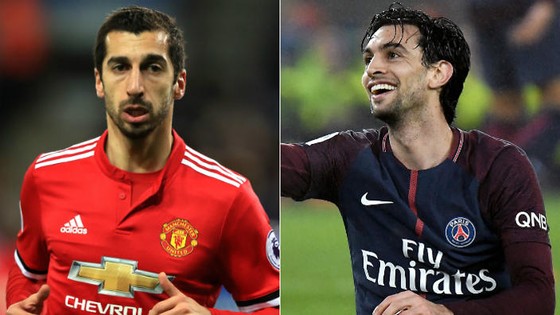 Henrikh Mkhitaryan và Javier Pastore sẽ không đến Inter trong tháng 1. Ảnh: Goal.com