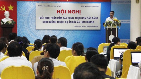 Triển khai xây dựng thực đơn cân bằng dinh dưỡng cho các trường tiểu học ở Quảng Ngãi ảnh 1