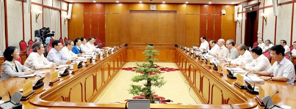 Tổng Bí thư, Chủ tịch nước Nguyễn Phú Trọng chủ trì họp Bộ Chính trị ảnh 1