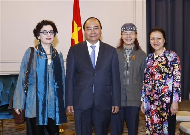 PM meets Vietnamese delegation to UN, Vietnamese businesses ảnh 1
