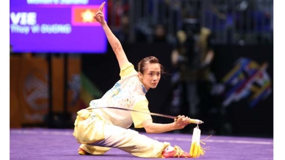 Duong Thuy Vi bags first gold medal at SEA Games 29 ảnh 2