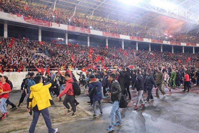 U23 football team honoured at grand ceremony ảnh 1