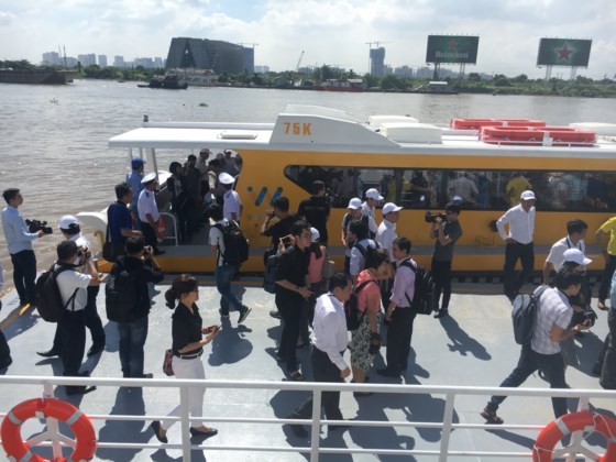 HCMC launches pilot operation of first river bus route ảnh 9