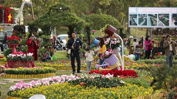 Int'l bonsai & flower exhibition opens in Dalat ảnh 1