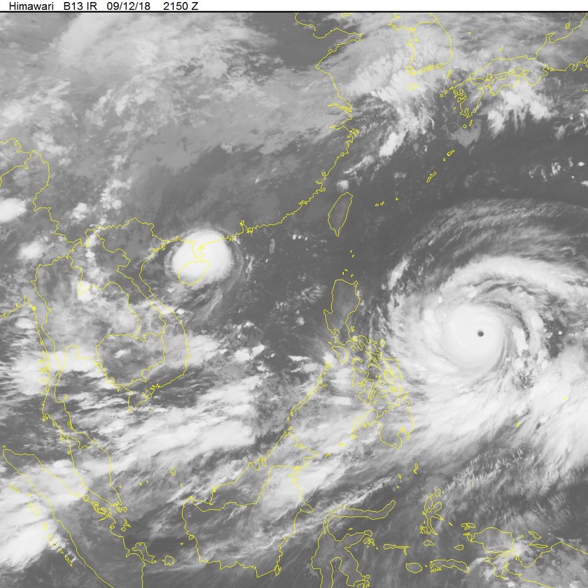 Super typhoon Mangkhut close to East Sea ảnh 1