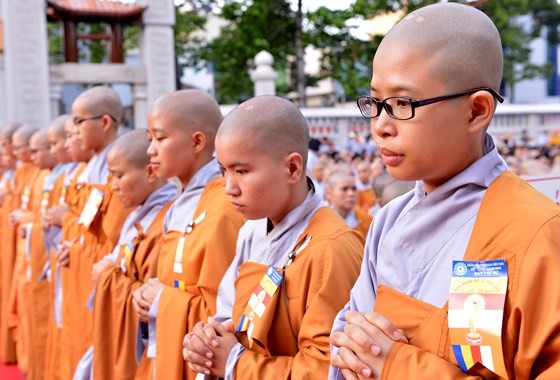 Pháºt giáo Viá»t Nam có nhiá»u Äóng góp quan trá»ng và o sá»± phát triá»n cá»§a Äất nưá»c ảnh 3