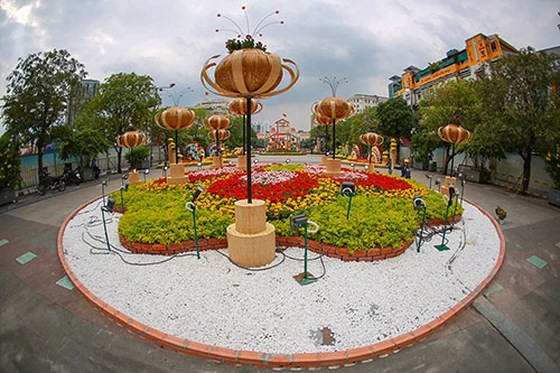 ÄÆ°á»ng hoa Nguyá»
n Huá» nÄm 2019 nhìn từ trên cao ảnh 10