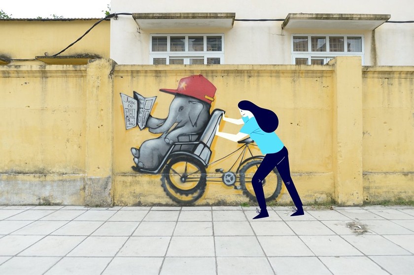 Wildlife Street Art Bus Tour program ends in HCMC ảnh 1