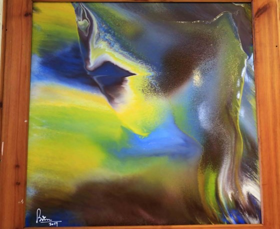 Triển lãm “Linh hồn màu sắc” qua tranh vẽ bằng ngón tay ảnh 4