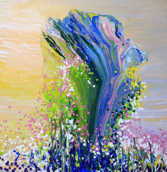 Triển lãm “Linh hồn màu sắc” qua tranh vẽ bằng ngón tay ảnh 2