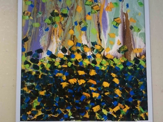 Triển lãm “Linh hồn màu sắc” qua tranh vẽ bằng ngón tay ảnh 6