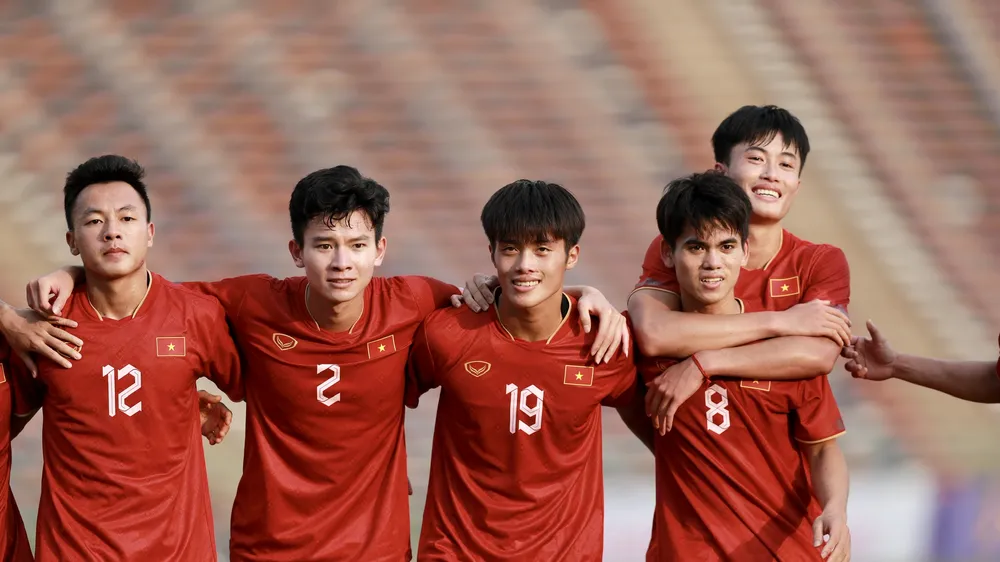 U22 Việt Nam giành chiến thắng 3-1 trước Myanmar trong thế dẫn trước 3-0. Ảnh: DŨNG PHƯƠNG