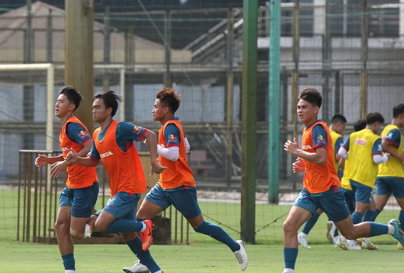 U23 Việt Nam trên sân tập ngày 31-7