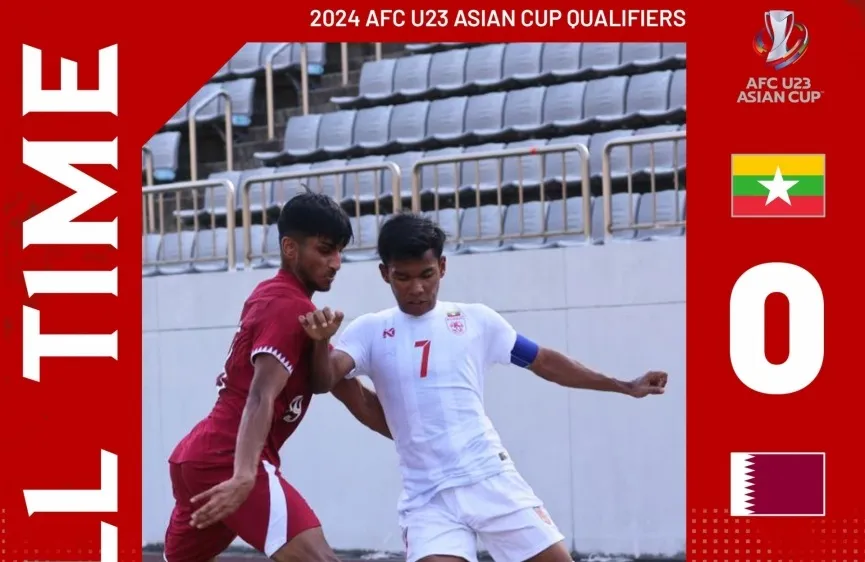 U23 Qatar thắng trận dễ dàng trước Myanmar