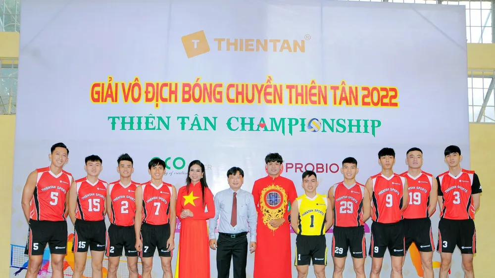 Giải bóng chuyền Thiên Tân là một trong những sân chơi thu hút rất nhiều đội bóng tham dự. Ảnh: PHÚC NGUYỄN