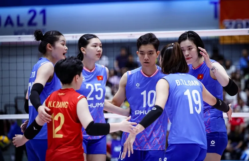 Đội tuyển bóng chuyền nữ Việt Nam không thể bổ sung nhân sự sau khi Bích Tuyền rút lui. Ảnh: FIVB