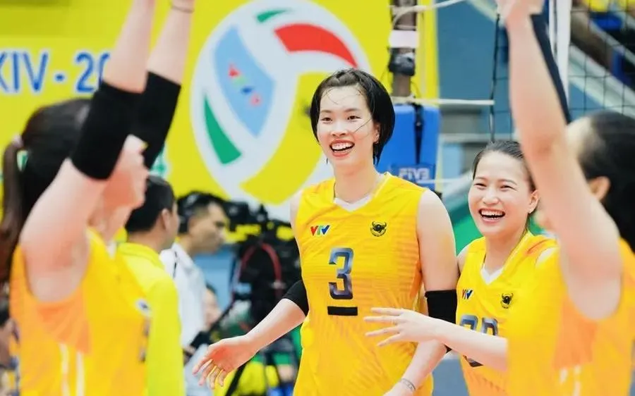 Trần Thị Thanh Thuý là thủ lĩnh của đội chủ giải VTV Bình Điền Long An. Ảnh: DŨNG PHƯƠNG
