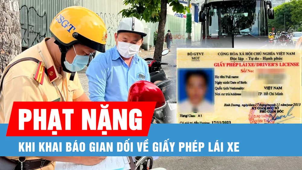 Mức phạt tăng nặng khi khai báo gian dối về giấy phép lái xe