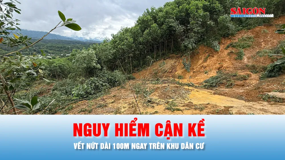 Podcast bản tin 17 GIỜ 4-11: Nguy hiểm cận kề, xuất hiện vết nứt dài 100m ngay trên khu dân