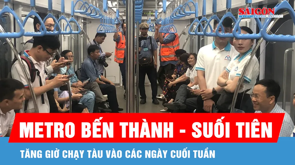 Metro số 1 áp dụng biểu đồ chạy riêng trong các ngày lễ tết