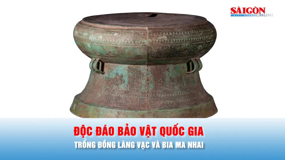 Podcast bản tin trưa 8-2: Độc đáo bảo vật quốc gia trống đồng Làng Vạc và bia Ma Nhai