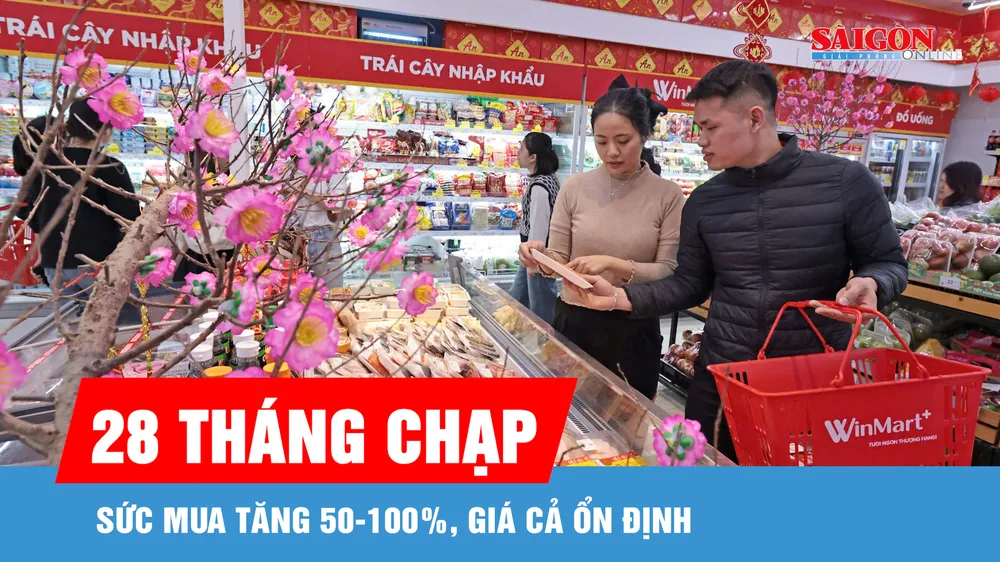 28 tháng Chạp: Sức mua tăng 50-100%, giá cả ổn định